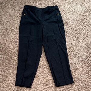 J. Crew Black Linen Pants